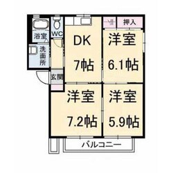 フィグタウン　Ｄ棟の物件間取画像